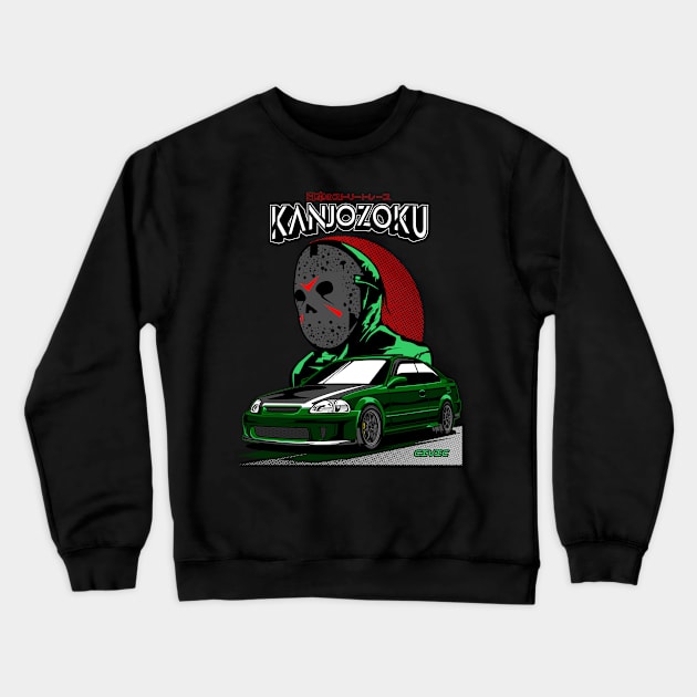 Civic Kanjozoku Crewneck Sweatshirt by aredie19